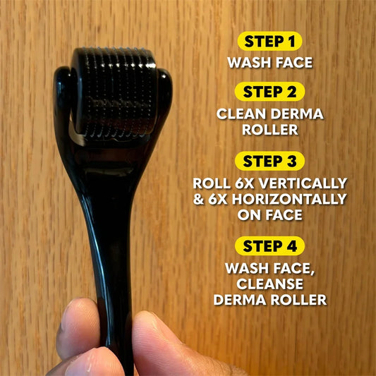 Derma Roller 540 Pins Medical Grade Skin Care Microneedling Face Roller Dermaroller for Skin Rejuvenation and Hair Growth Unisex