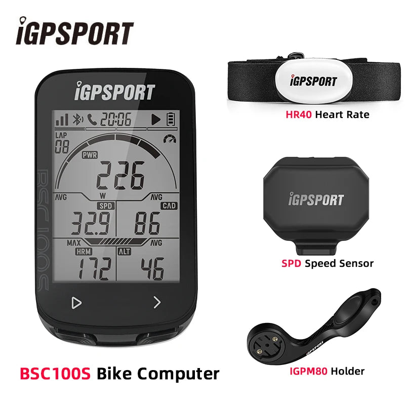 IGPSPORT Bicycle Computer BSC100S Computer BLE Bluetooth ANT Waterproof Wireless Bike Stopwatch MTB Road Cycling Bike Computer