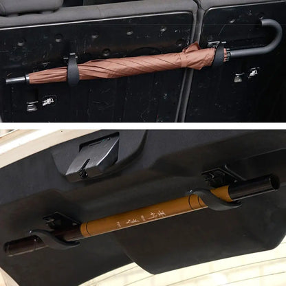 2Pcs Car Seat Back Hook Multi-purpose Trunk Umbrella Mount Holder Car Umbrella Storage Organizer Holders Universal Car Accessory