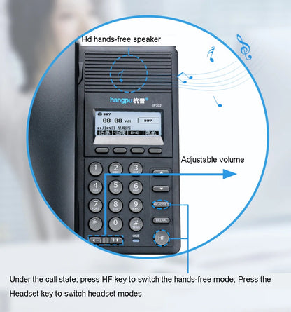 IP Telephone SIP Network Language Telephone Customer Service VOIP Landline With Backlight Led Screen