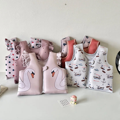 Swimming Arm Ring for Children Cartoon Printed Kids Swimwear Buoyancy Vest Foam Jacket Swimming Pool Accessories