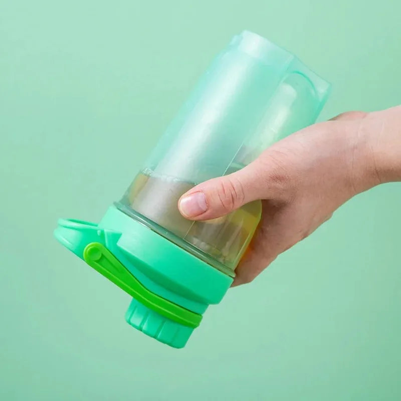 500ML Blender Shaker Bottle with Scale Protein Shakes Leakproof for Powder Workout Gym Sport Mixing Cup Water Bottle