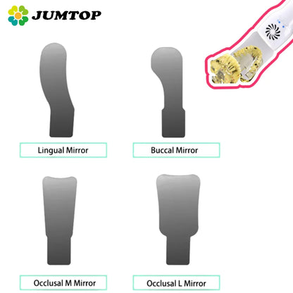 Dental LED Mirror - Anti-Fog Intraoral Reflector with Defogging for Oral Photography & Exams