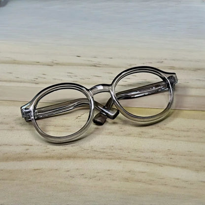 LABUBU 17cm Doll 6.5cm Transparent Glasses Stylish Sunglasses for 1/8 -1/4 BJD Doll Accessories