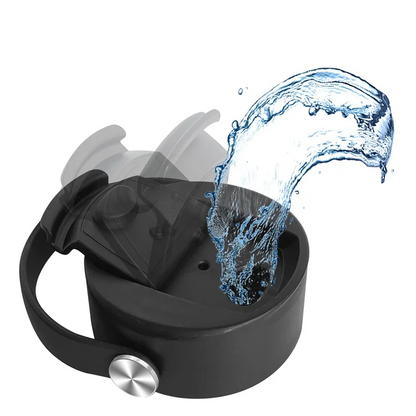 Flip Coffee Lids for Hydro Flask Wide Mouth Bottle 12 16 18 20 32 40 64 Oz,Flexible Handle Lid Replacement