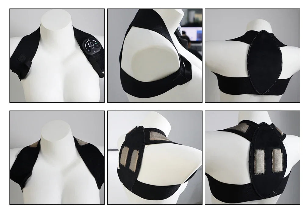 EMS Perfect Posture Belt Corrector Back Massage With Muscle Stimulator For Adult and Kids Improve Lumbar Support Posture