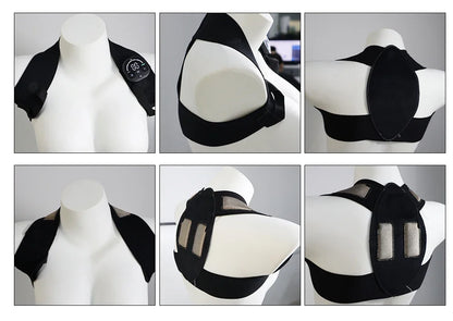 EMS Perfect Posture Belt Corrector Back Massage With Muscle Stimulator For Adult and Kids Improve Lumbar Support Posture