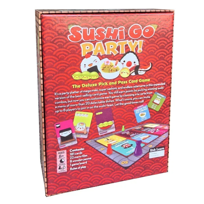Parent child sushi go party! Sushi Dog Party Happy Children's Party Board Game Cards Board Game For Home Party Adult Family Play