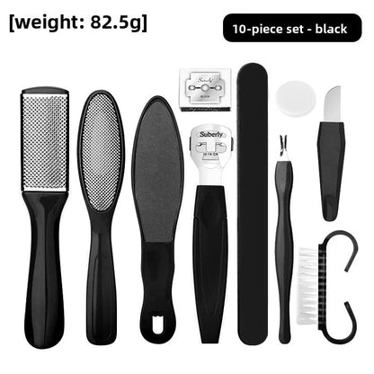 Foot care Foot board file tool set Stainless steel foot washboard Foot grinder to remove dead skin Calluses Pedicure Foot board