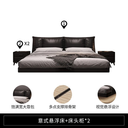 Hospital Sleeping Massage Bed Bedroom Queen Double Children Modern Bed Safe Leather Letto Matrimoniale Lounge Suite Furniture