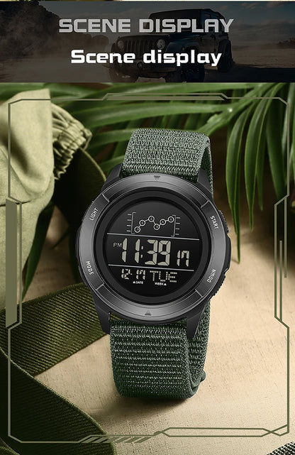 SANDA 2198 Single Monitor Male Student Electronic Watch Multifunctional Waterproof sports Student Electronic Watch 2025