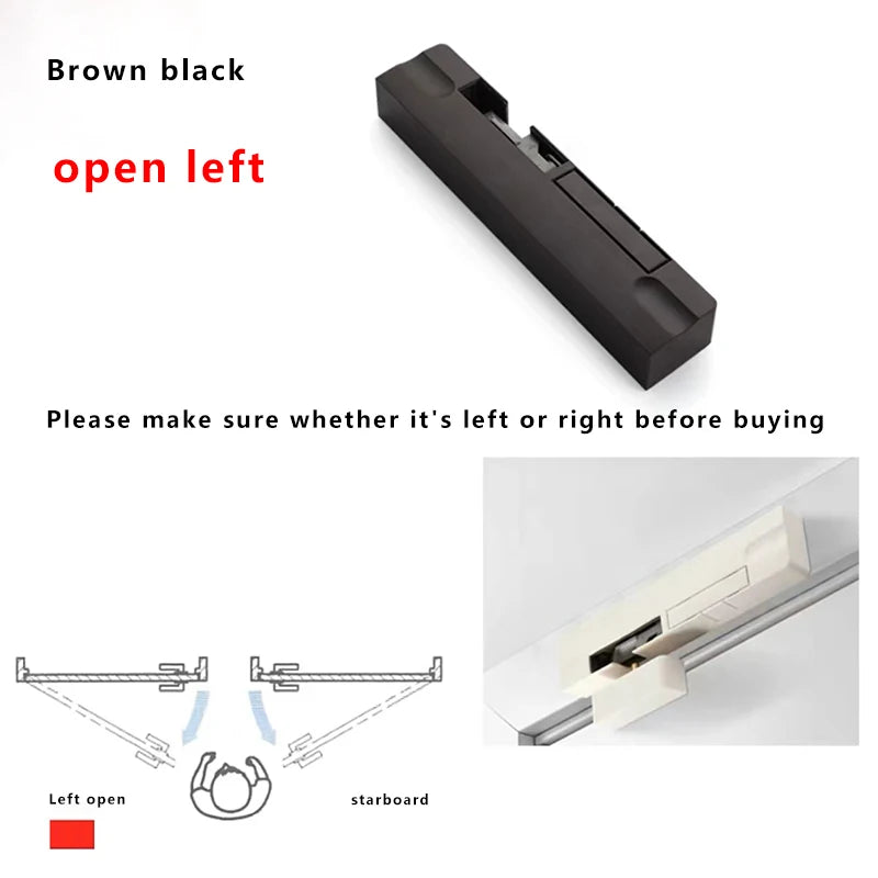 Door Damping Buffer Wooden Door Flat Outward Opening Invisible Door Home Closing Silent Hydraulic Door Closer Anti-pinch