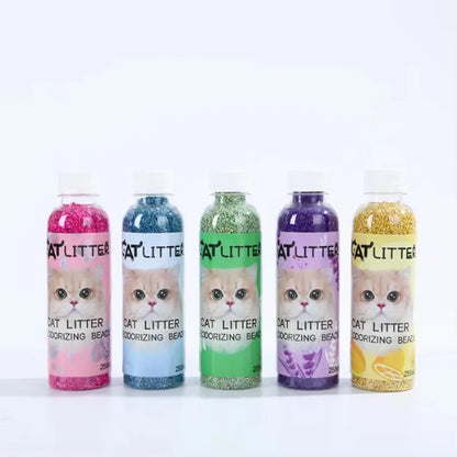 5pcs Pet Cat Litter Box Deodorant Beads To Remove Odors  Deodorant Deodorant Granules Cat Litter Box Anti-odor Beads