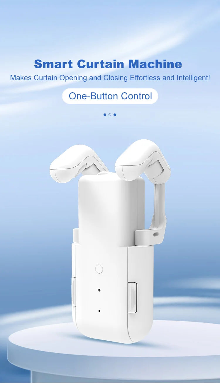 Smart For Home Curtain Opener Electronic Roman Rod/T-track/U-rail Curtain Motor Robot Remote Button Control Curtain Switch Robot