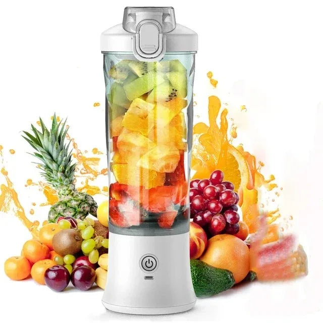 Big Power Portable Blender 600ML Electric Juicer Fruit Mixers 4000mAh USB Rejected Smoothie Mini Blender Personal Juicer colorf
