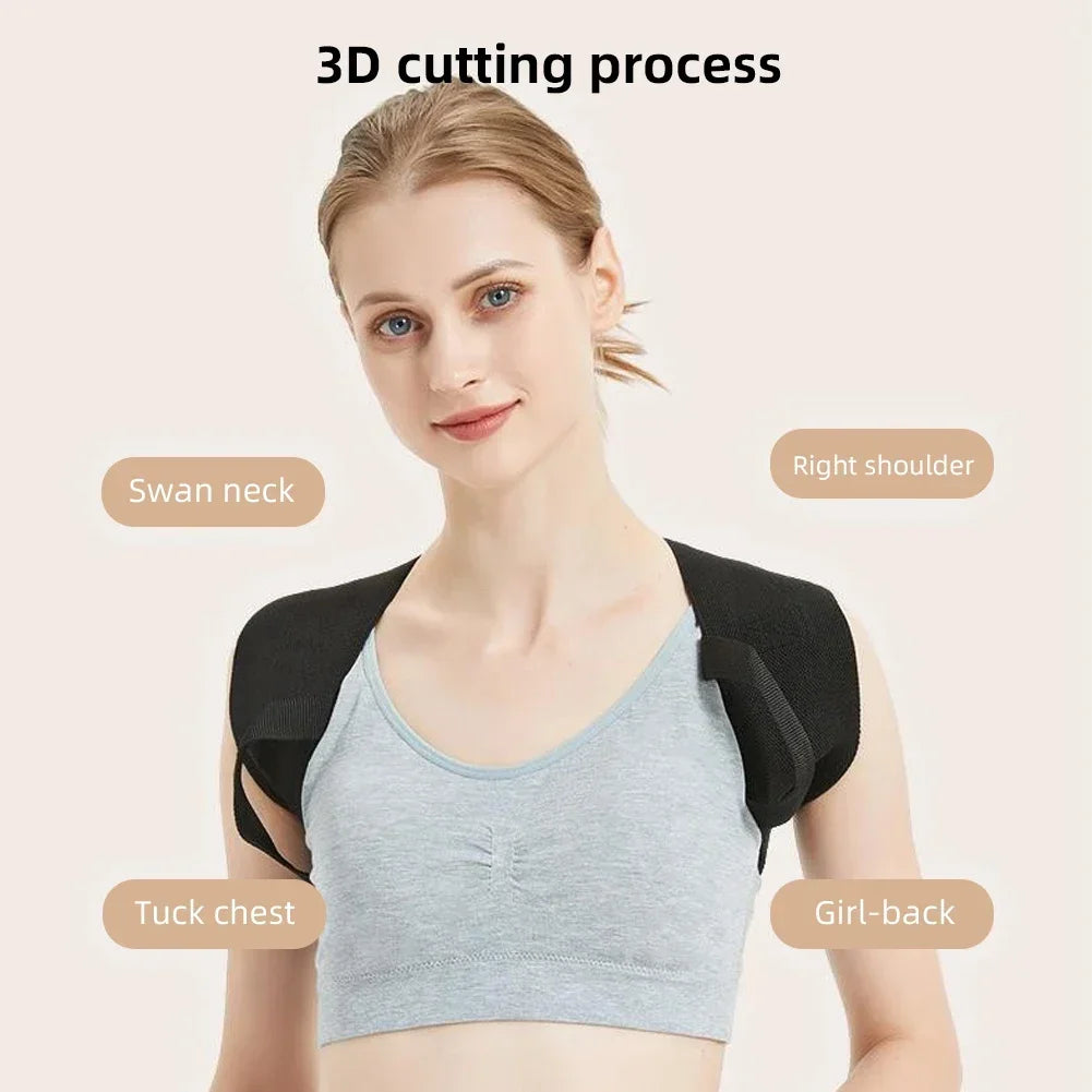 Posture Corrector for Women and Men, Adjustable Back Brace Shoulder Posture Brace, Back Straightener Posture Middle Upper Spine