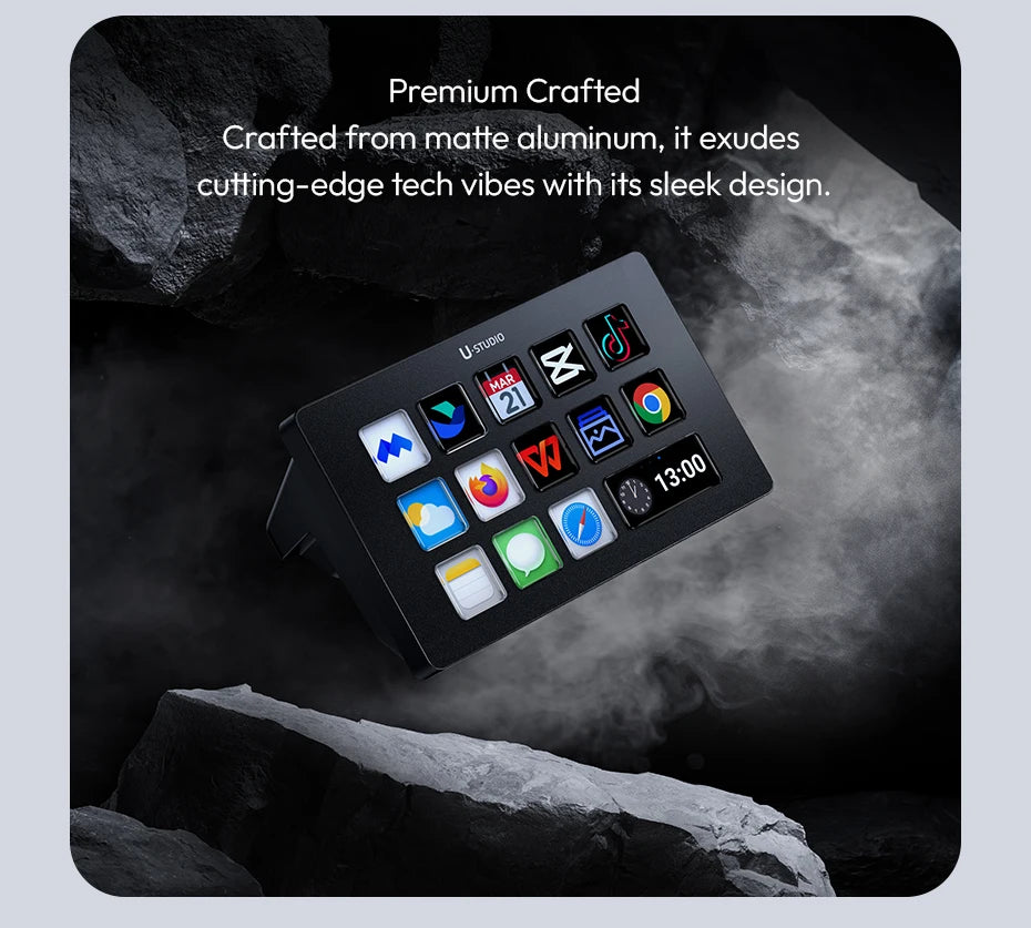 Ulanzi DD02 For Live Streaming Tool Video Mixer Video Switcher 4 CH HDMI Streaming 4K HD Screen For YUY2 MJPEG Capture Format