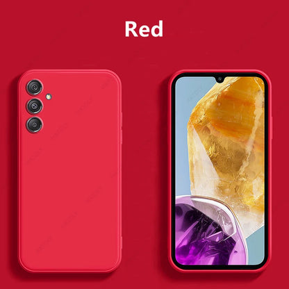 For Samsung Galaxy M15 Case for Samsung Galaxy M15 Cover Shell Soft Original Liquid Silicone Phone Case for Samsung Galaxy M15