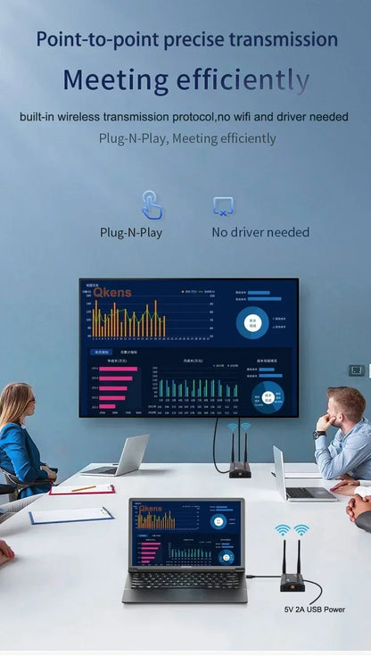 200m HDMI Extender Wireless Transmission Transmitter Receiver Live Streaming Share for Camera Video Camcorder PC To TV Monitor