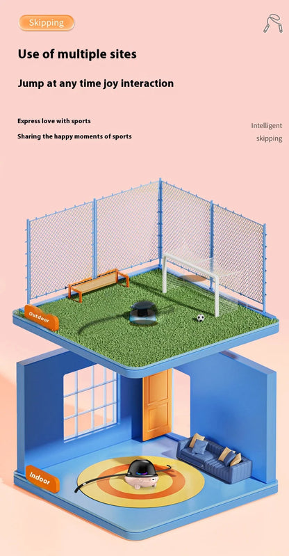 Smart Automatic Electric Skipping Machine Multi-person Fitness Intelligent Rope Electronic Adjuster Counting Jump Rope Machine