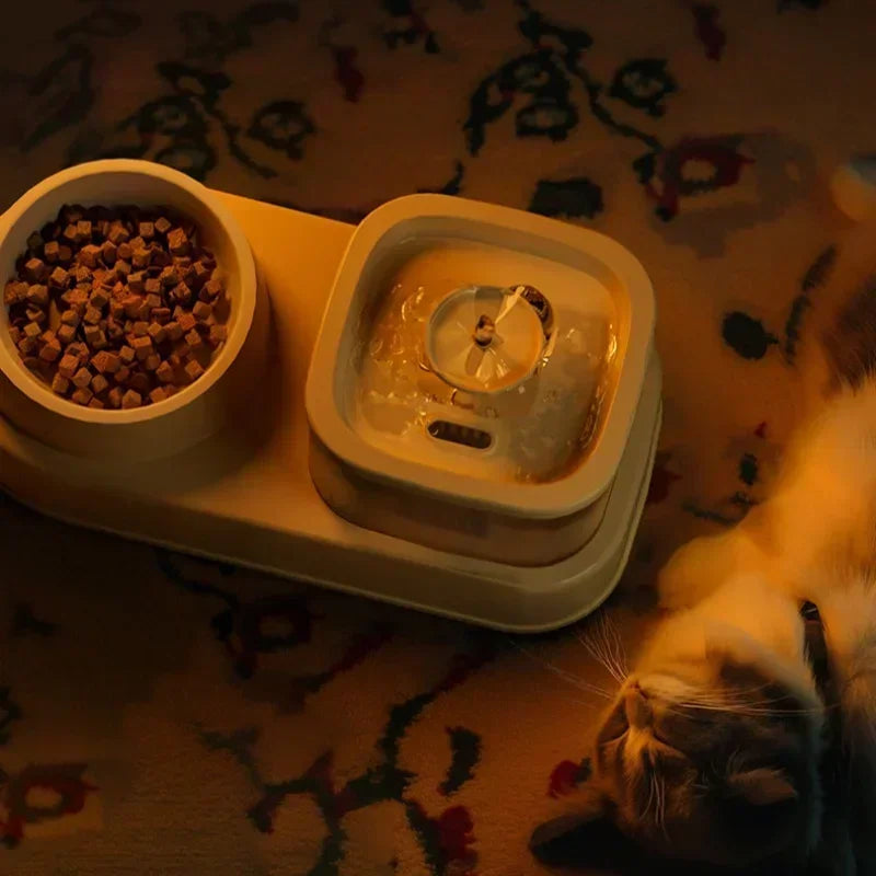 2 In 1 Pets Water Fountain Auto Filter USB Electric Mute Cat Drinker Bowl Pet Feeder Recirculate Filtring Drinker For Cats Water