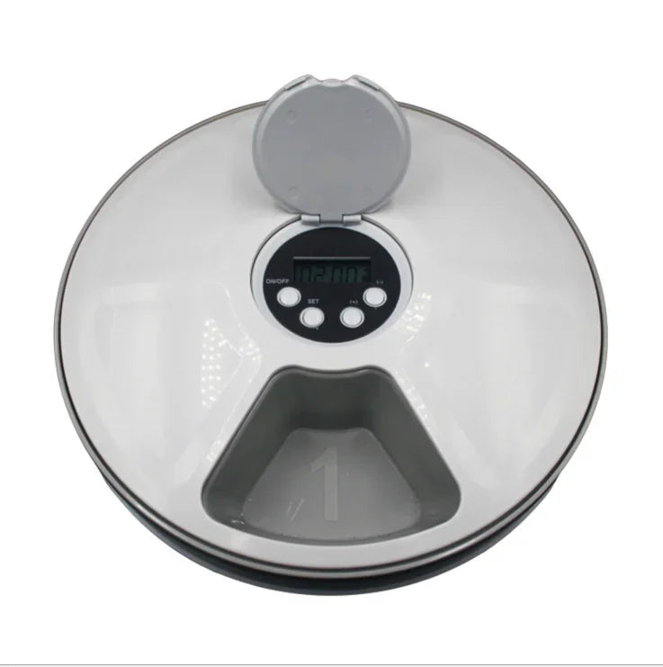 Pet Automatic Feeder Food Timing Dispenser Portion Control Detachable Dogs Cats Anti Slip With Voice Recorder Dry Wet Food