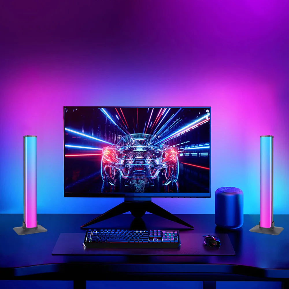Smart LED Light Bars RGB Smart 16 Colour TV Backlights Remote Music Sync Gaming Lights Rhythm Ambient Pickup Lamp Mood Lighting