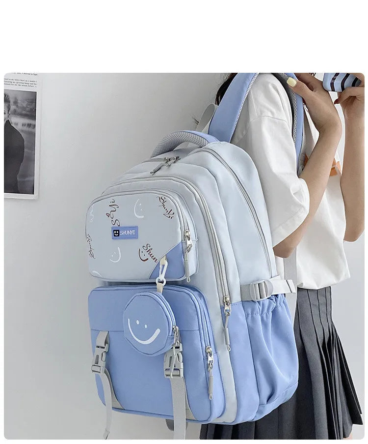 Middle School Student School Backpack School Bags Girls Kids Schoolbag Primary School Backpack Travel Student Book Bag mochilas