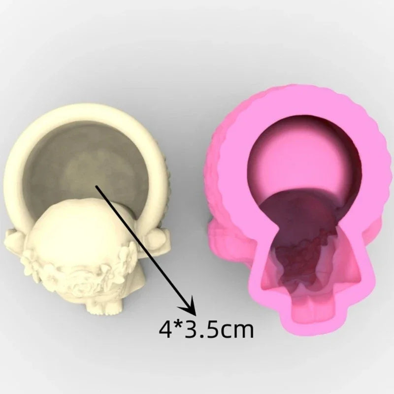 Succulents Flower Pot Resin Silicone Mold DIY Garden Concrete Flowerpot Holder Mould Handmade Crafts Home Decor