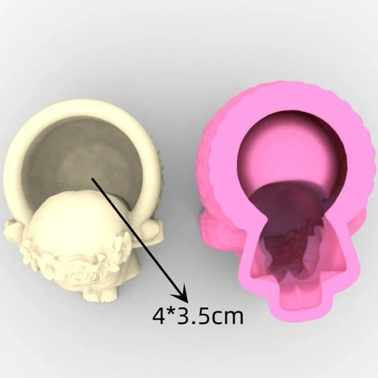 Succulents Flower Pot Resin Silicone Mold DIY Garden Concrete Flowerpot Holder Mould Handmade Crafts Home Decor