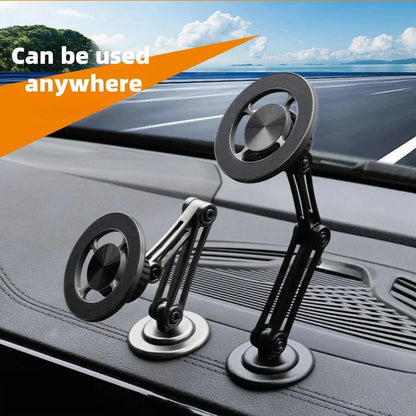 Magnetic Car Phone Stand - Scalable, 360 ° Rotating Foldable, Compatible with All Phones, Suitable for All Scenarios