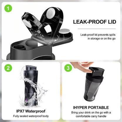 Portable Juicer Blender USB Rechargeable 700ML Large Capacity Fruit Mixer Smoothie Cup for Outdoor Travel Workout Fresh Juice.