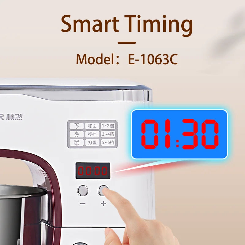 SUNATUR Electric Kitchen Blender Machine: Stand Mixer with Planetary Beater, Supports Dough Mixing,Processor for Home Appliances