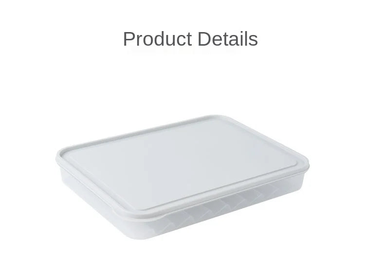 Food Storage Box, Fruit Egg Organizer, Refrigerator Fresh Keep Organizer, Kitchen Leak Proof Dumpling Storage Box
