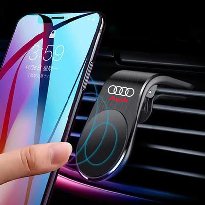 Magnetic Car Phone Holder in Car Phone Stand Clip Mount Car Accessories for Audi SLine RS Logo A3 A4 A5 A6 A7 A8 Q3 Q5 RS3 RS4