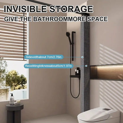 Foldable Magnetic Shower Curtain Waterproof Bath Curtain with 12/14 Hooks Bathroom Curtain Modern  Bathroom Curtain for Bathroom