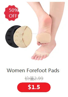 Half Insoles for Shoes Inserts Forefoot Insert Non-slip Sole Cushion Reduce Shoe Size Filler High Heels Pain Relief Shoe Pads