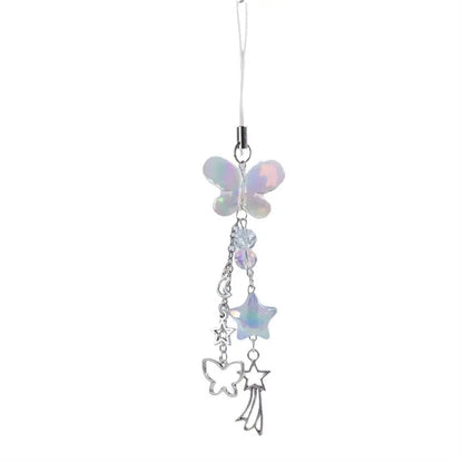 Phone Charms Y2K Phone Pendant Butterfly Sweet Girl Phone Lanyard Phonestraps Backpack Ornament Phone Chain Camera
