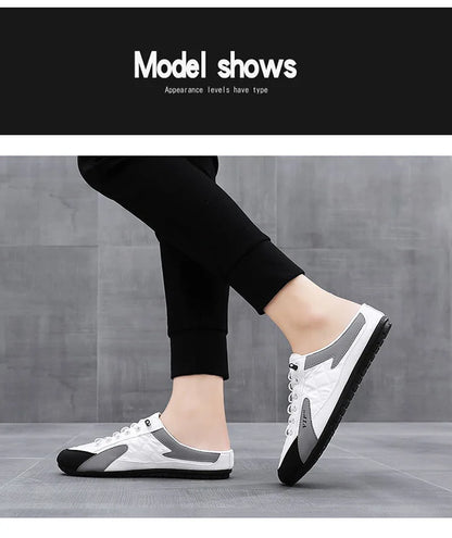 Half Slipper for Men Classic Summer Casual Shoes Men's Flat Shoe Slippers Concise Men Sneakers