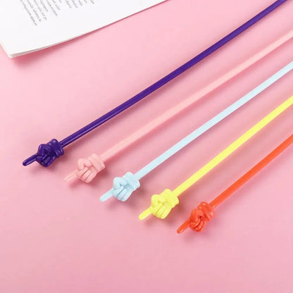 10Pcs/set Bendable Teaching Stick Smooth Colorful Finger Reading Stick No Burrs Hand Pointers Stick Teacher Supplies