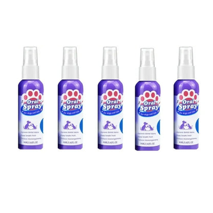 Pet Teeth Cleaning Spray Oral Care Remove Tooth Stains Keep Fresh Breath for Cats and Dogs Whitening  Remove bad breath