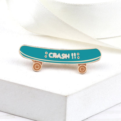 All Love Sports!Healthy Lifestyle Enamel Pins Rugby Basketball Soccer Bowling Brooches Roller Skates Badge Shirt Hat Bag Jewelry