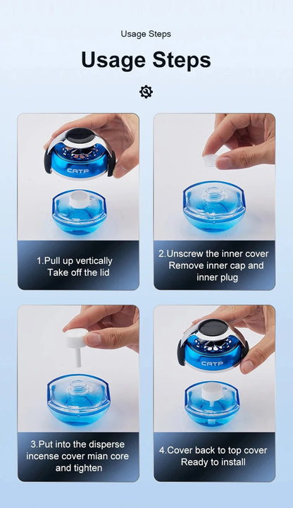 Car air freshener Solar Rotating Aroma Diffuser Home/car/bedroom/Perfumes Car perfumes decorations and accessories that men like