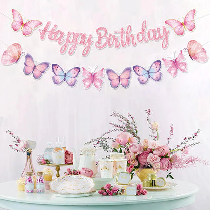 Butterfly Party Snack Tray Butterfly Birthday Party Decoration Kids Girls Birthday Party Supplies Baby Shower Party Decoration