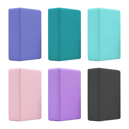 EVA Yoga Block Solid Color Yoga Balance Bricks Moisture-Proof High Density Yoga Blocks Body Shaping Yoga Blocks for Meditation
