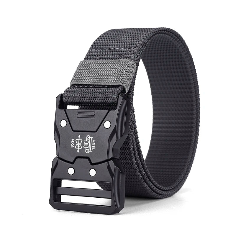 Casual Men's Canvas Belt Tactical Belt Outdoor Sports Belt Fashionable Training Belt