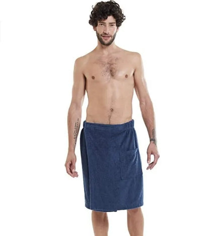 Bath Towel Beach Towel Men's Wearable Bath Towel Shower Room Bathrobe With Pocket Bath Towel Super Absorbent Microfiber Pajamas
