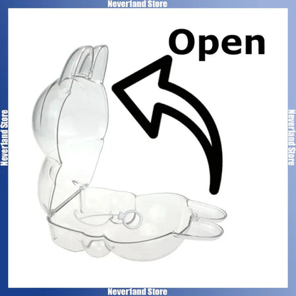 Labubu Transparent Protective Cover Stuffed Toys Cover Labubu I II Doll Display Bag Mini Portable Storage Box