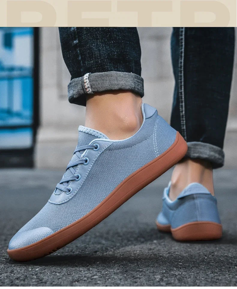 Sneakers for Men New Wide Barefoot Sneaker Fashion Flats Soft Zero Drop Sole Wider Toe Light Weight Fashion Shoes Plus Size