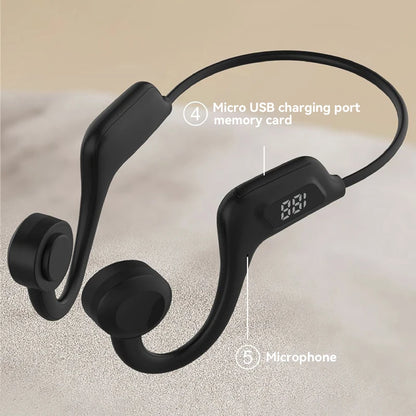 Xiaomi Bone Conduction Wireless Earphone Sport Swimming Bluetooth Compatible Headphone Hand-free With Mic For Running Earbuds